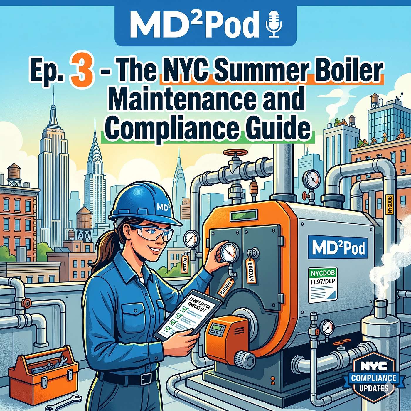 MD²Pod.003 - Why NYC Boilers Need Summer Maintenance episode artwork