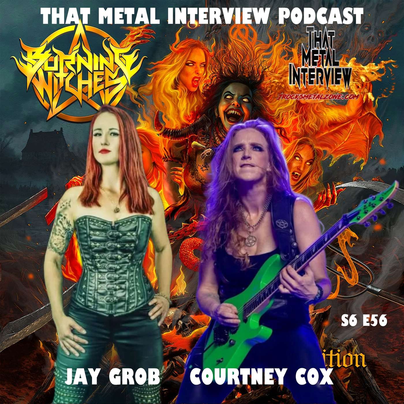 chat w/ Courtney Cox & Jay Grob of BURNING WITCHES S6 E56