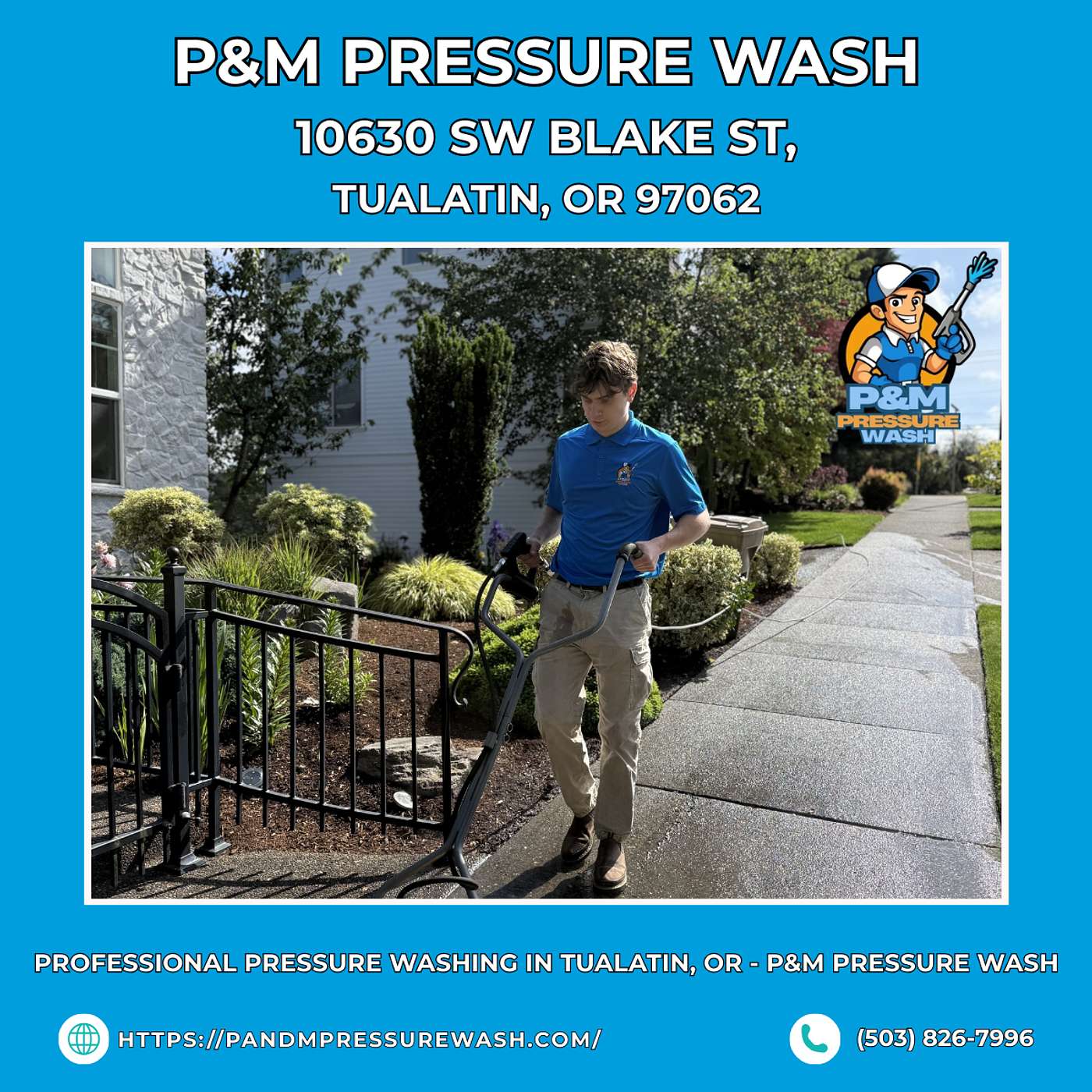 Professional Pressure Washing in Tualatin, OR - P&M Pressure Wash