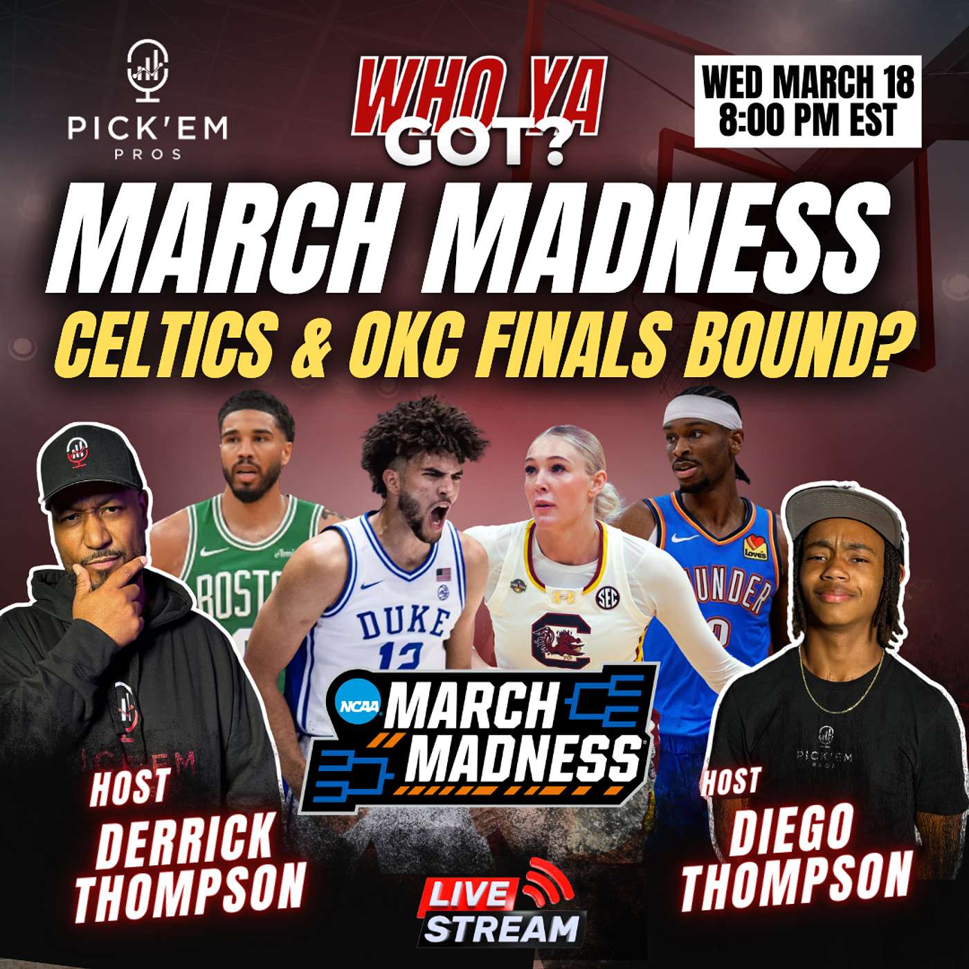 Full March Madness Bracket Predictions + Duke Injury Crisis & NBA Title Debate Full March Madness Bracket Predictions + Duke Injury Crisis & NBA Title Debate
