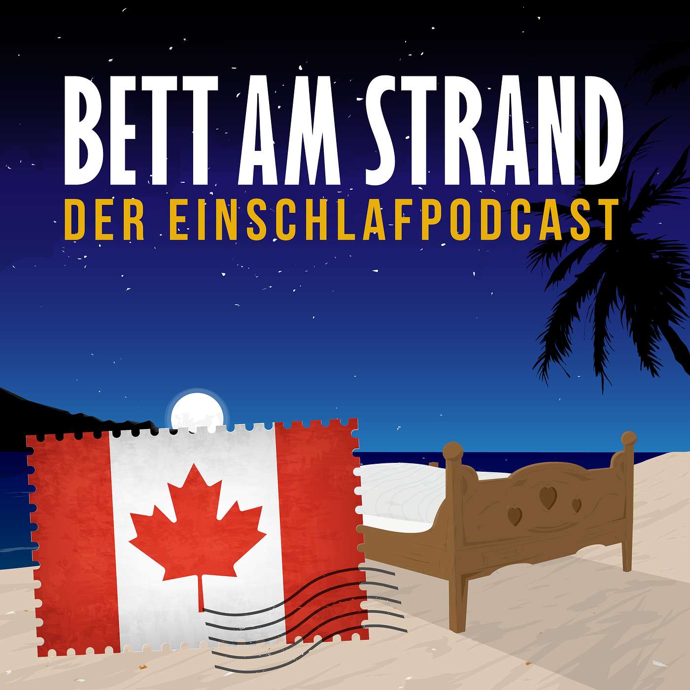 Bett am Strand | Einschlafen zu Reisegeschichten