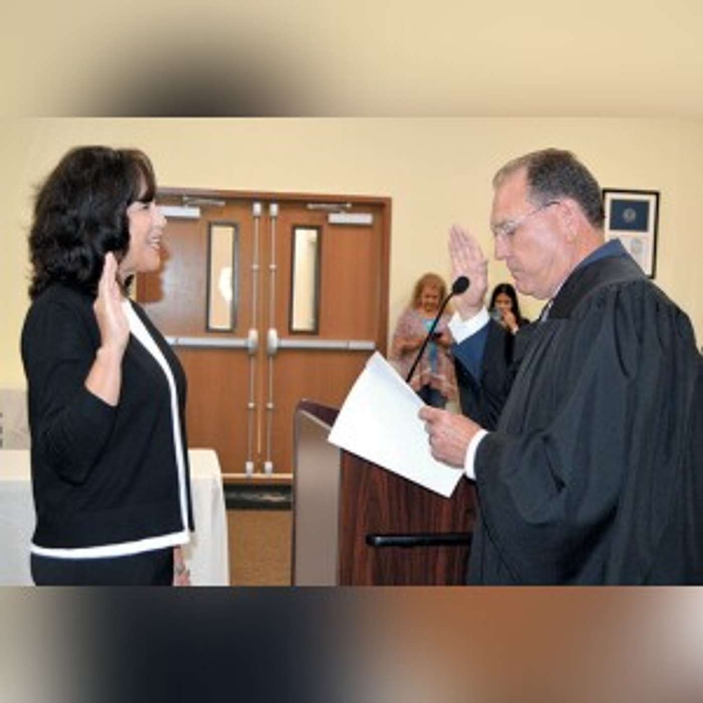 Floresville mayor, new city councilman take oaths of office episode artwork