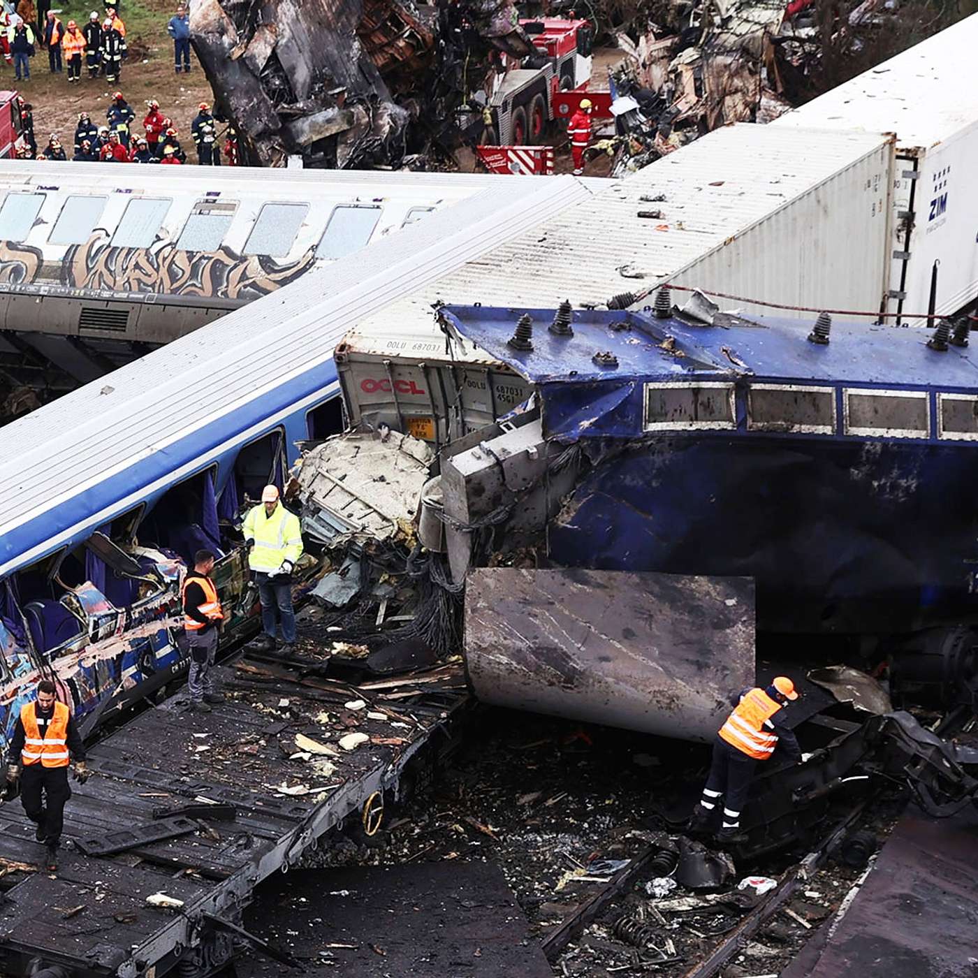 Tέμπη.Επιβάτης στο τέταρτο βαγόνι.