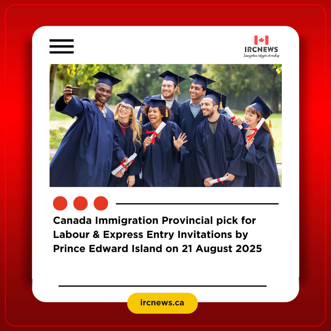 Canada Immigration Provincial pick for Labour & Express Entry Invitations by Prince Edward Island on 21 August 2025 episode artwork