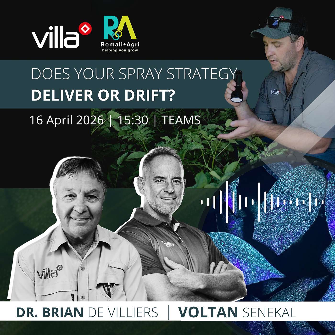 Is Your Spray Hitting the Target? | Spray Tech Webinar 1 | Villa Crop Protection | Voltan Senekal episode artwork