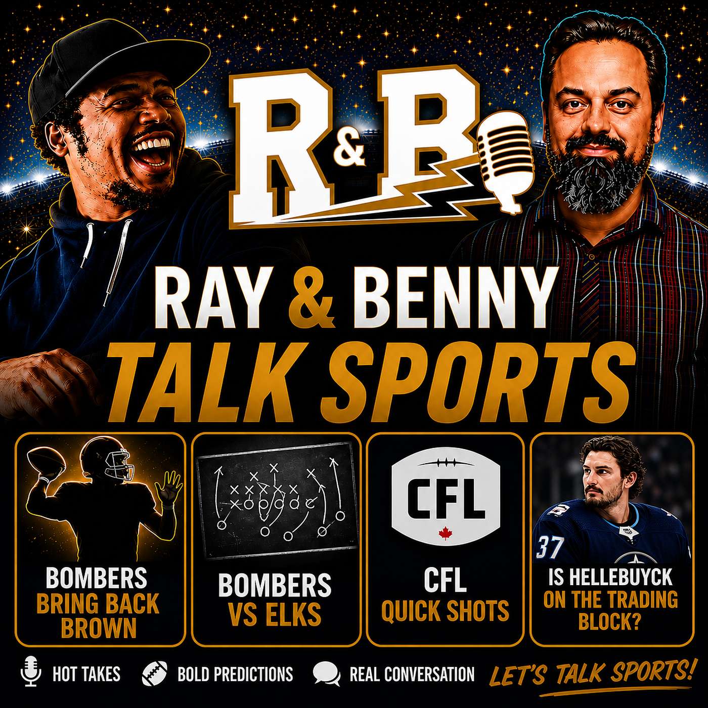 Winnipeg Blue Bombers CFL Winnipeg Jets Edmonton Elks Canadian Football League NHL World Cup episode artwork
