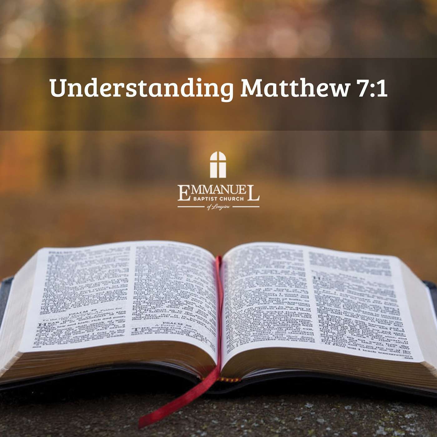 Understanding Matthew 7:1 - Sun PM 12/6 - Pastor Bob Gray II episode artwork