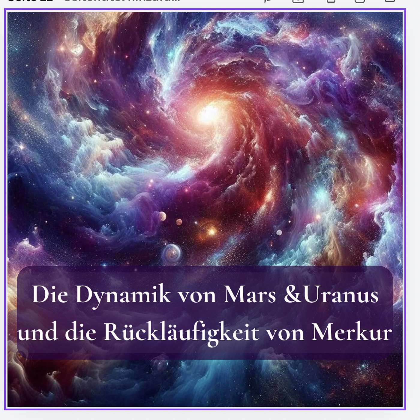 Die Dynamik von Mars und Uranus und die Rückläufigkeit von Merkur episode artwork