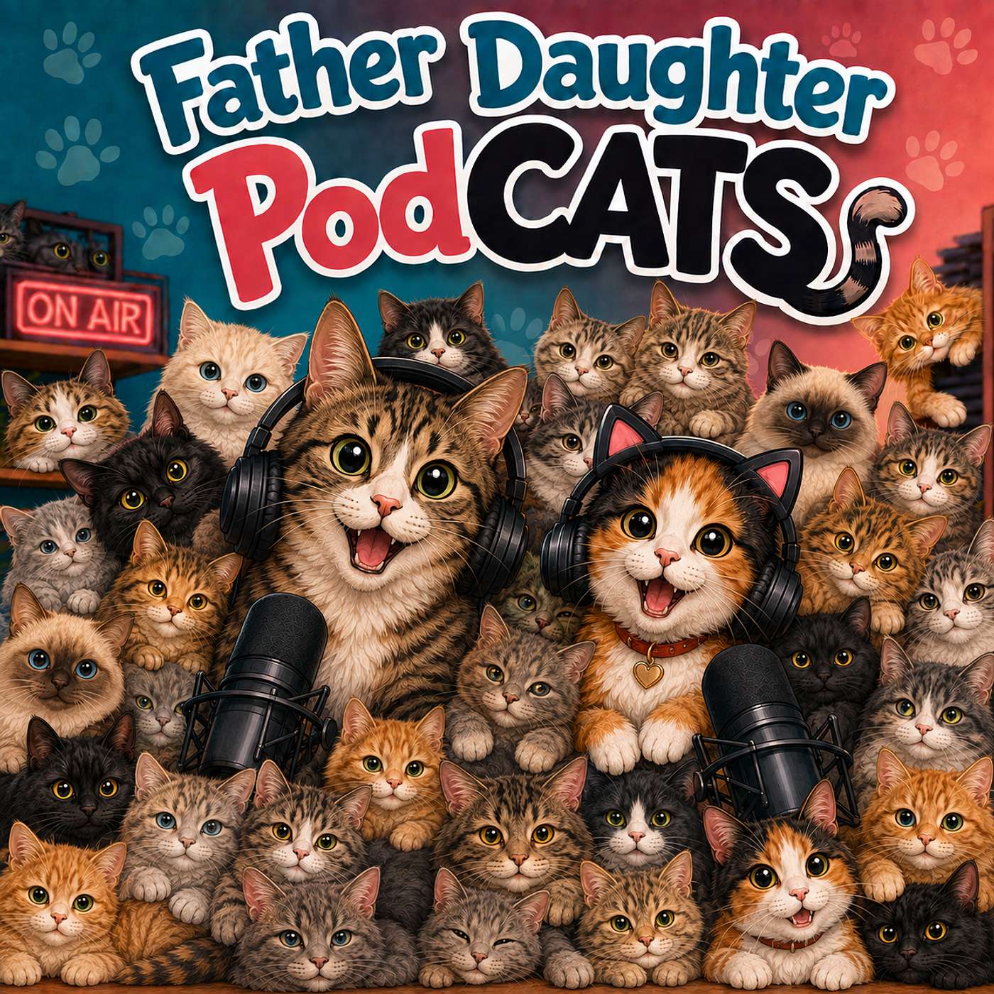 Father-Daughter PodCATS podcast artwork