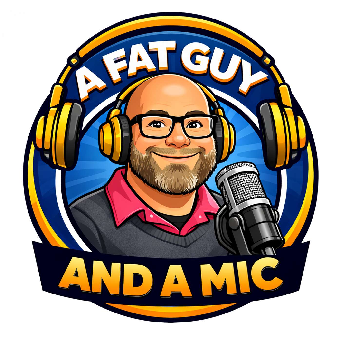 Fat Guy and A Mic