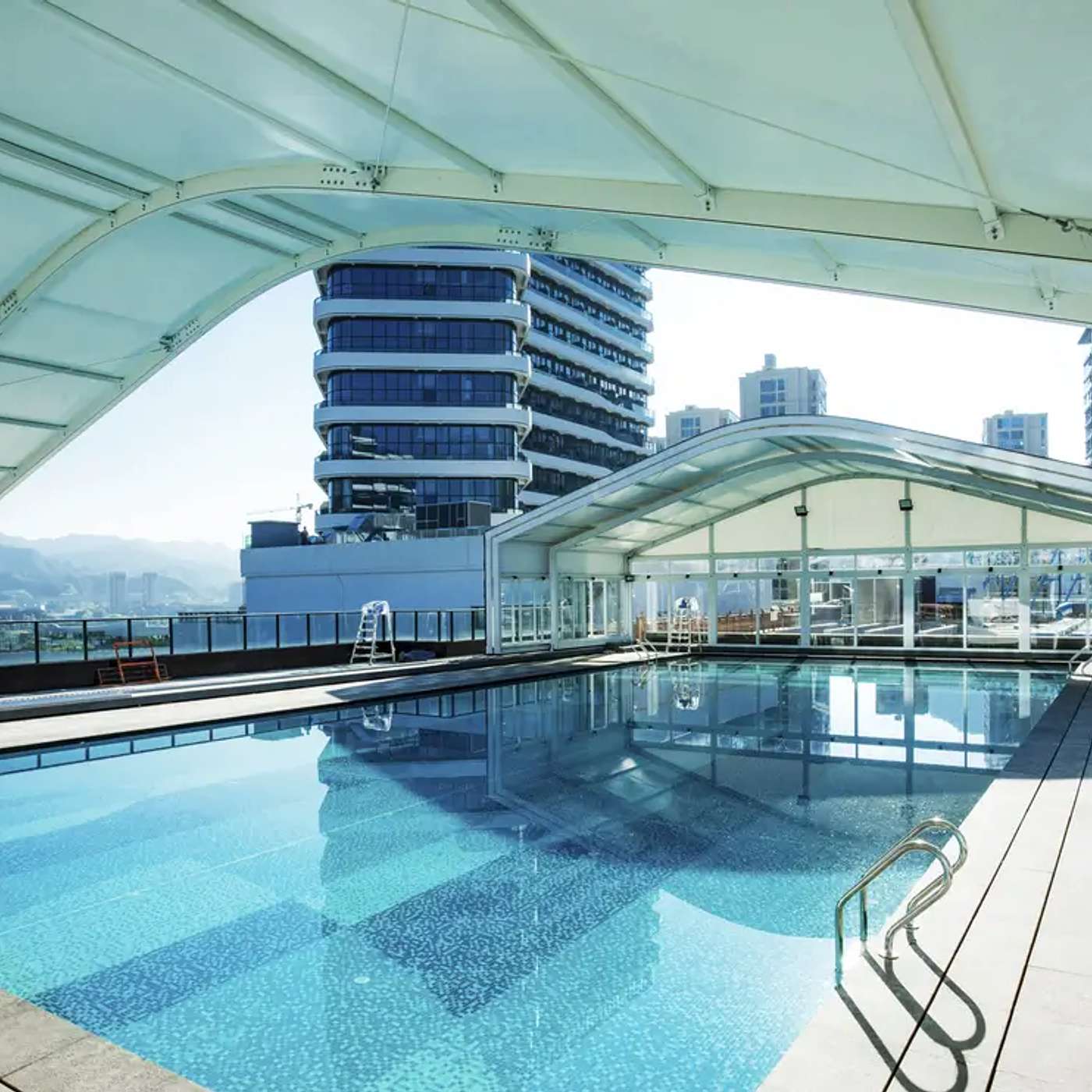 Luxury Swimming Pool Enclosure at Hotel