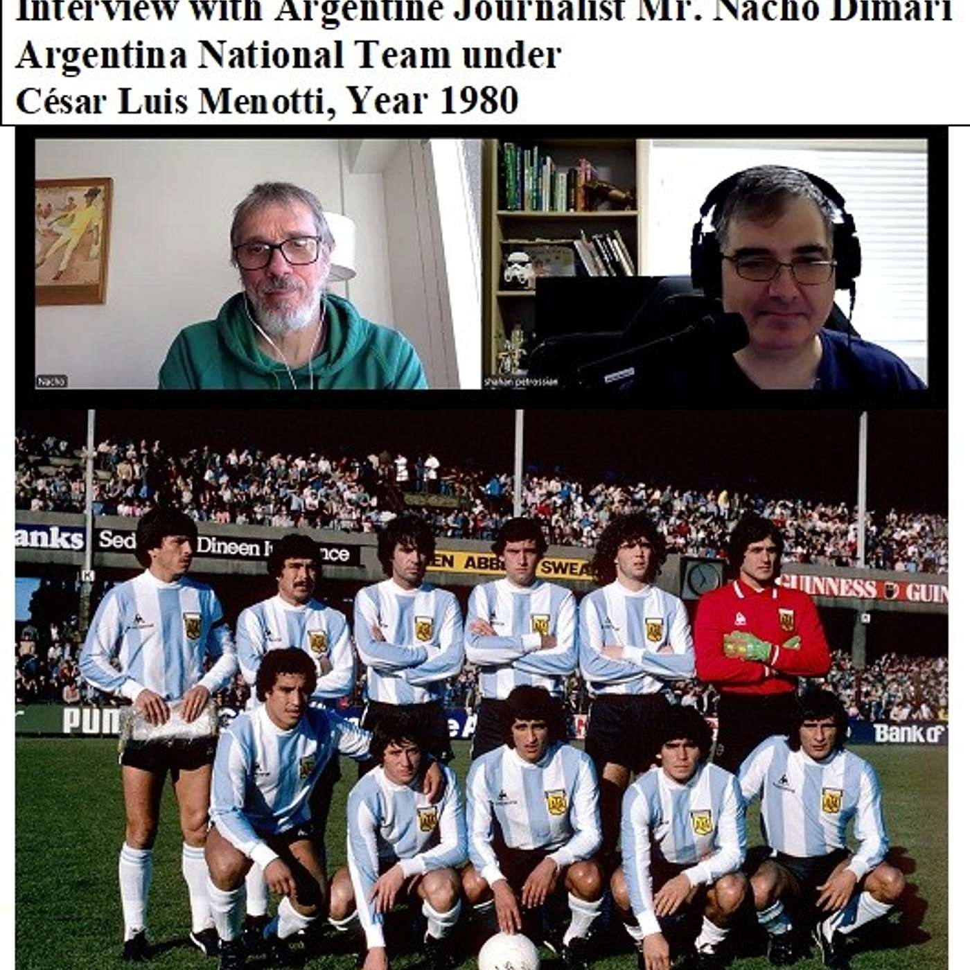 Soccernostalgia Talk Podcast-Episode 209 (Interview with Argentine Journalist Mr. Nacho Dimari on Argentina National Team matches in 1980 under César Luis Menotti) episode artwork