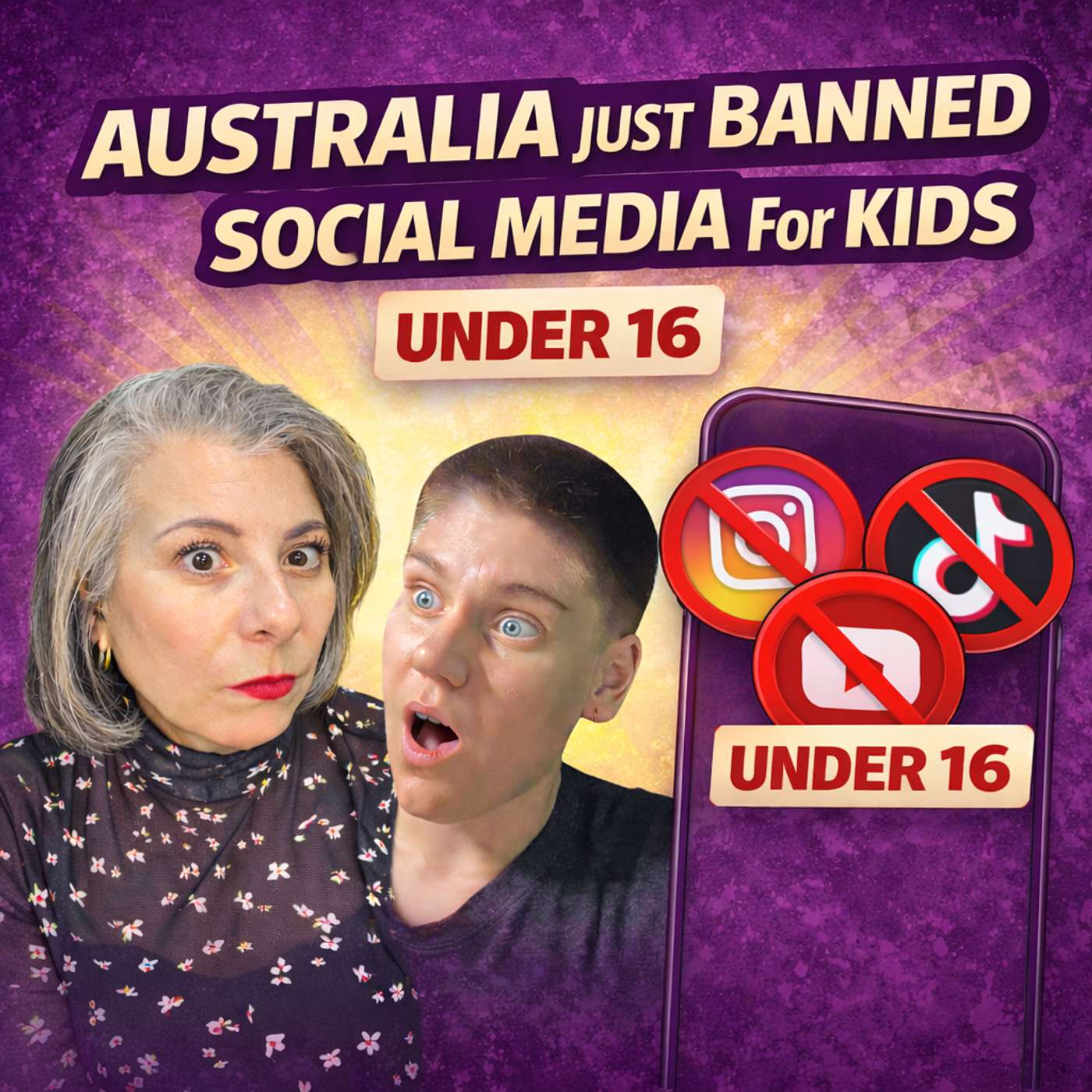 224: Australia Bans Social Media for Kids Under 16:  Is This Protection or Control? episode artwork
