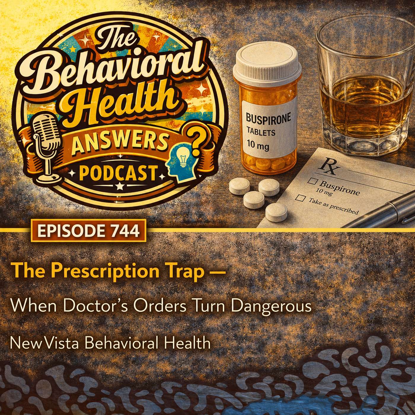 Episode 744: The Prescription Trap - When Doctor's Orders Turn Dangerous | NewVista Behavioral Health episode artwork