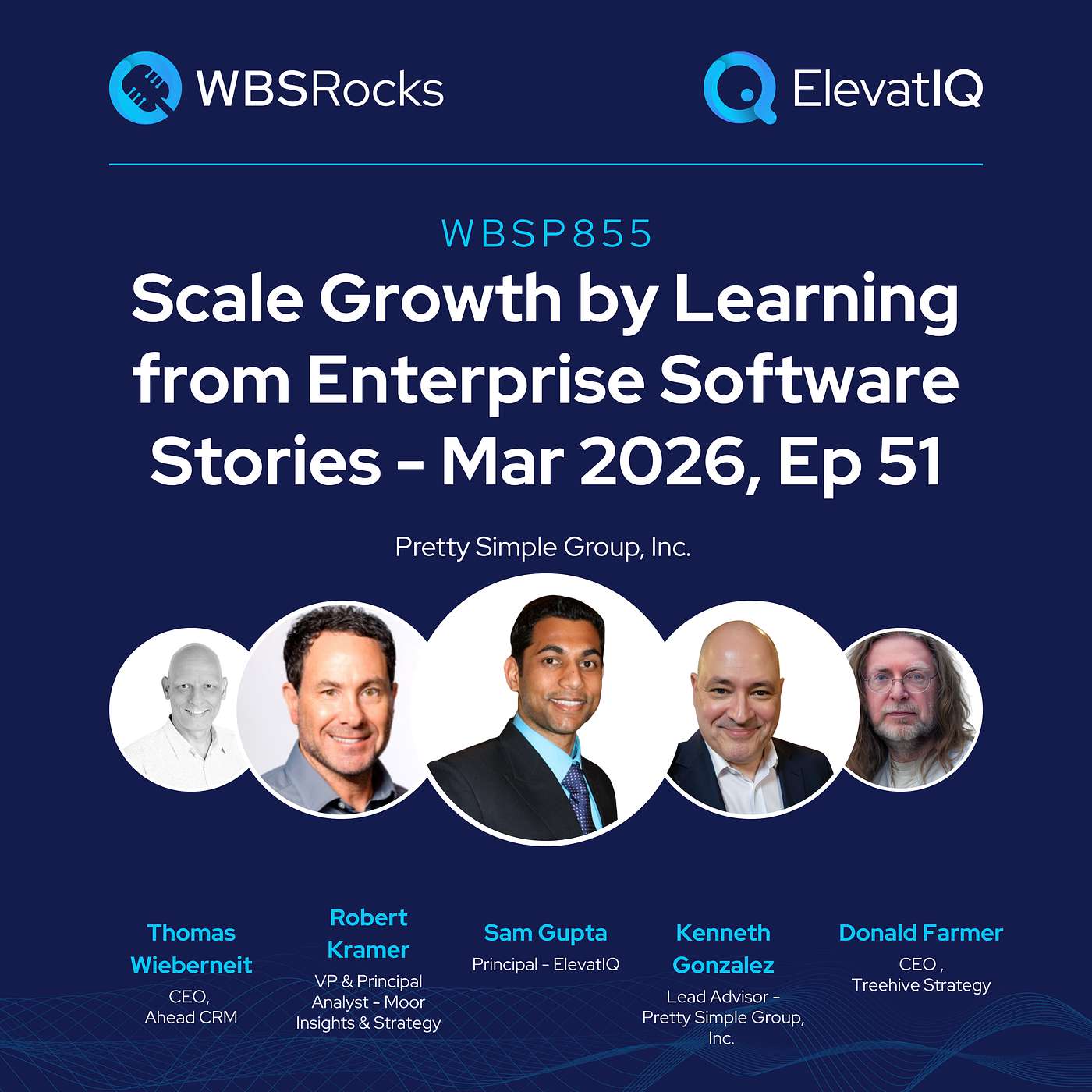 WBSP855: Scale Growth by Learning from Enterprise Software Stories - Mar 2026, Ep 51, an Objective Panel Discussion episode artwork