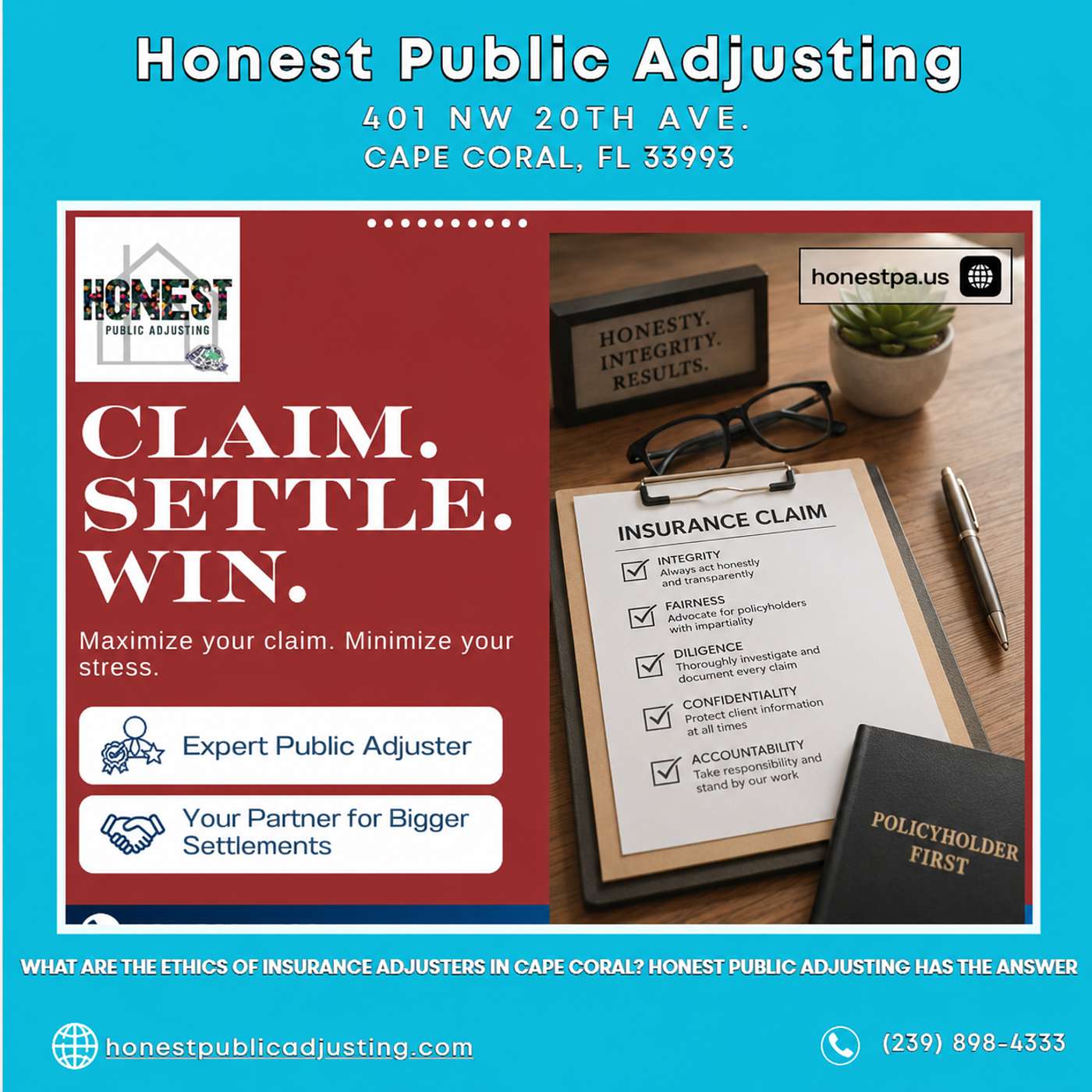 What Are the Ethics of Insurance Adjusters in Cape Coral? Honest Public Adjusting Has the Answer episode artwork