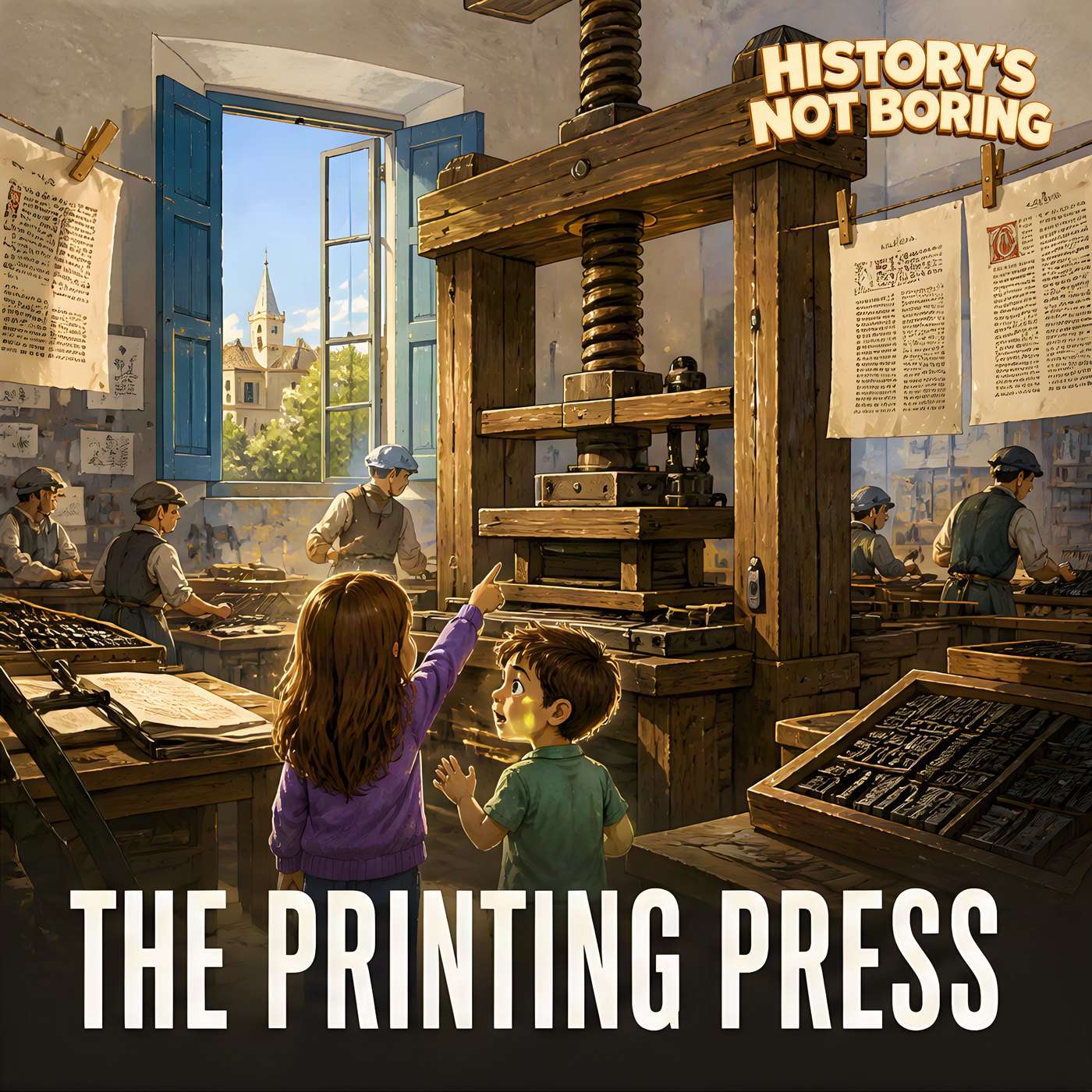 The Printing Press for Kids: How Gutenberg Changed Books artwork
