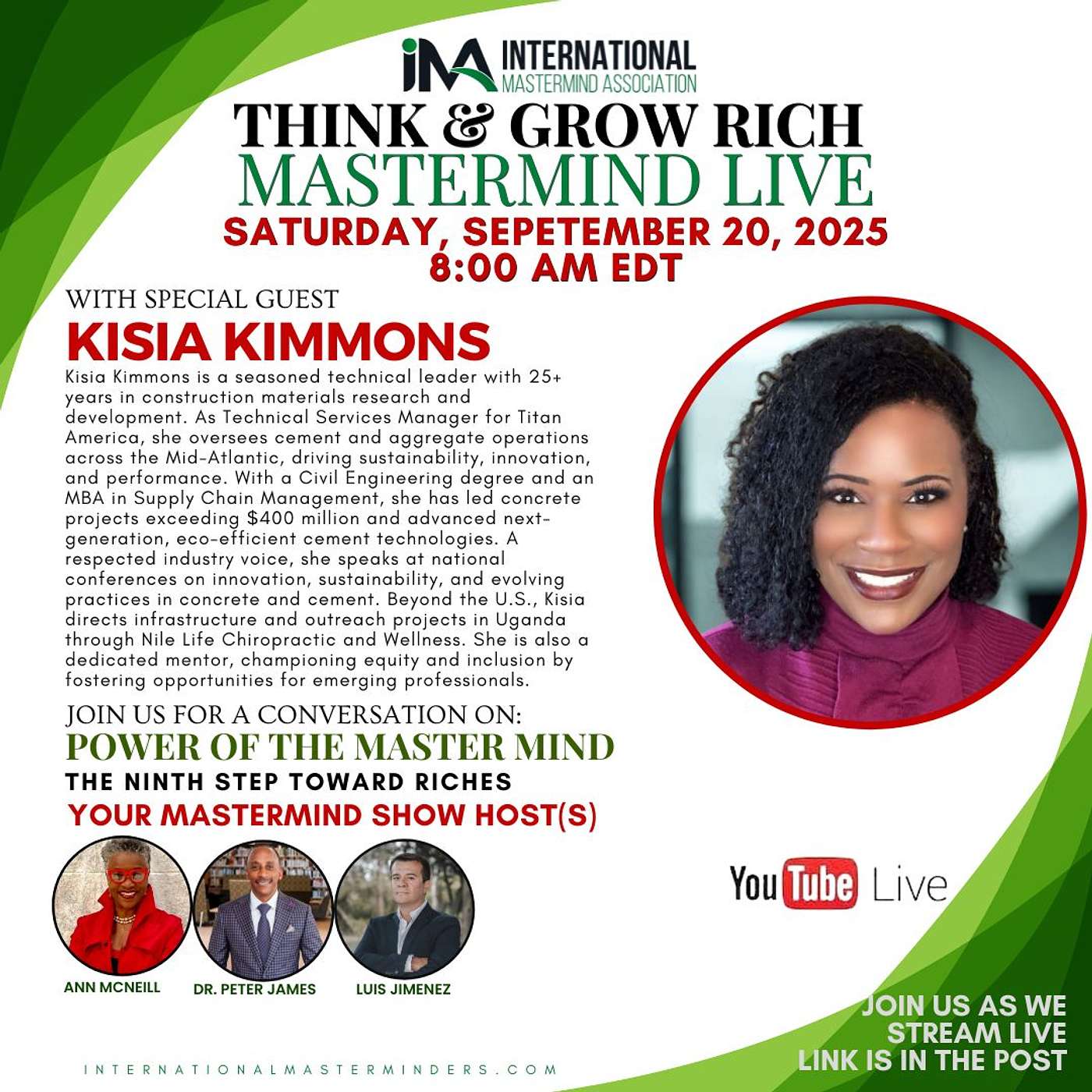 IMA Think & Grow Rich Saturday Show 09.20.2025 episode artwork
