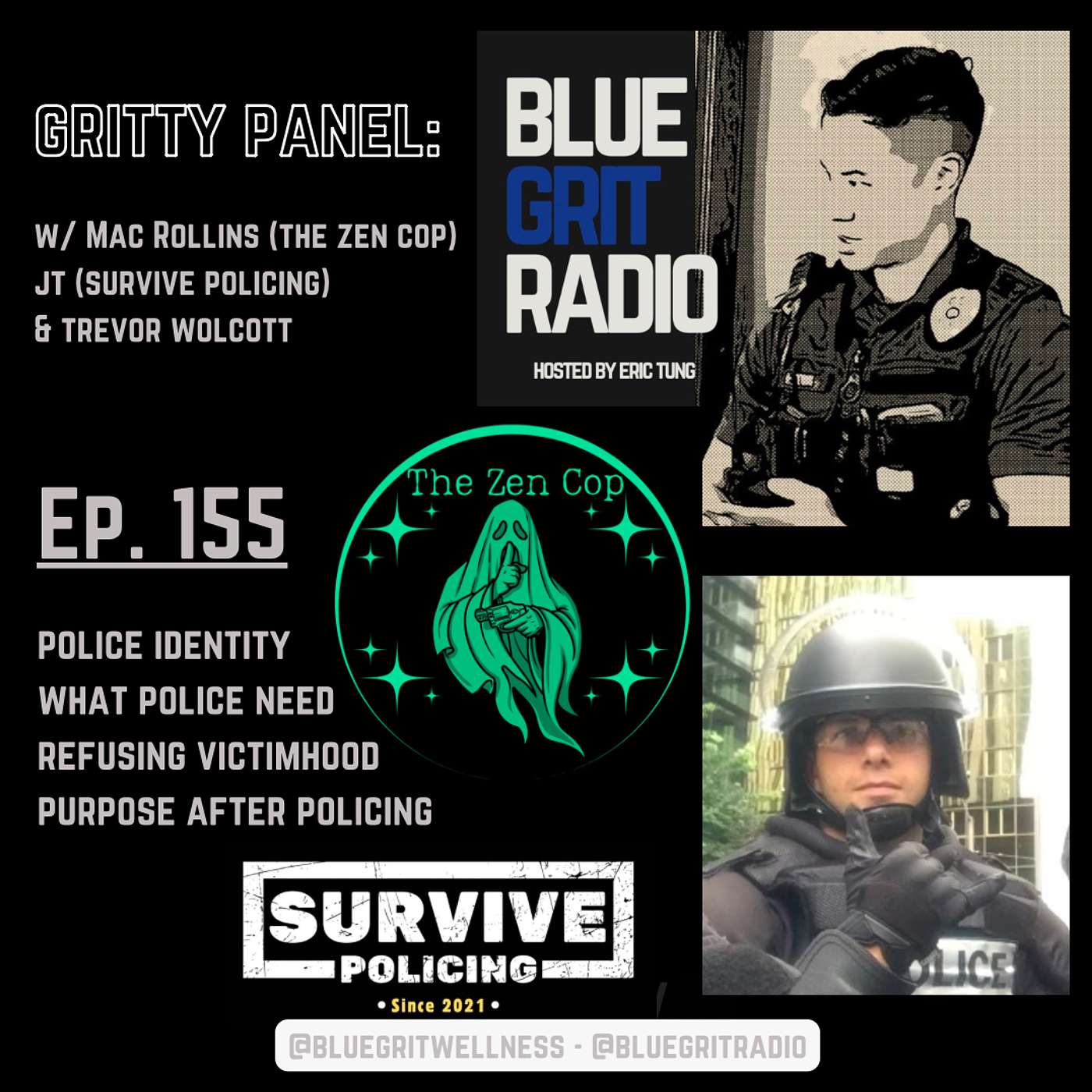 155: Gritty Panel - Real Talk Cops Need, Police Identity, Attitude Issues, and Staying vs. Leaving the Career