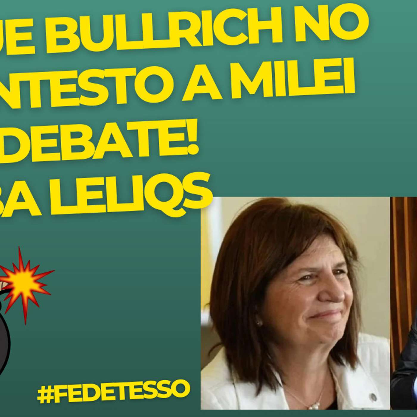 ¡Lo que Bullrich no le contestó a Milei en el debate!