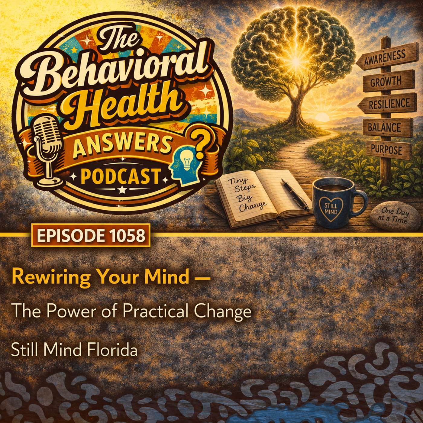 Episode 1058: Rewiring Your Mind - The Power of Practical Change | Still Mind Florida episode artwork