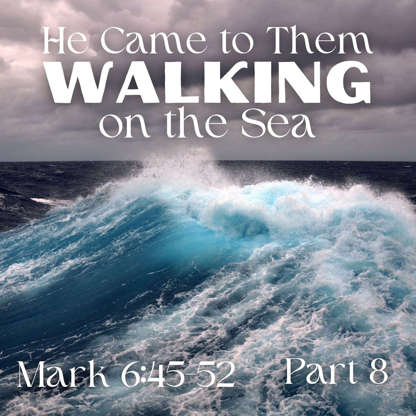 He Came to Them Walking on the Sea, Part 8; Mark 6:45-52