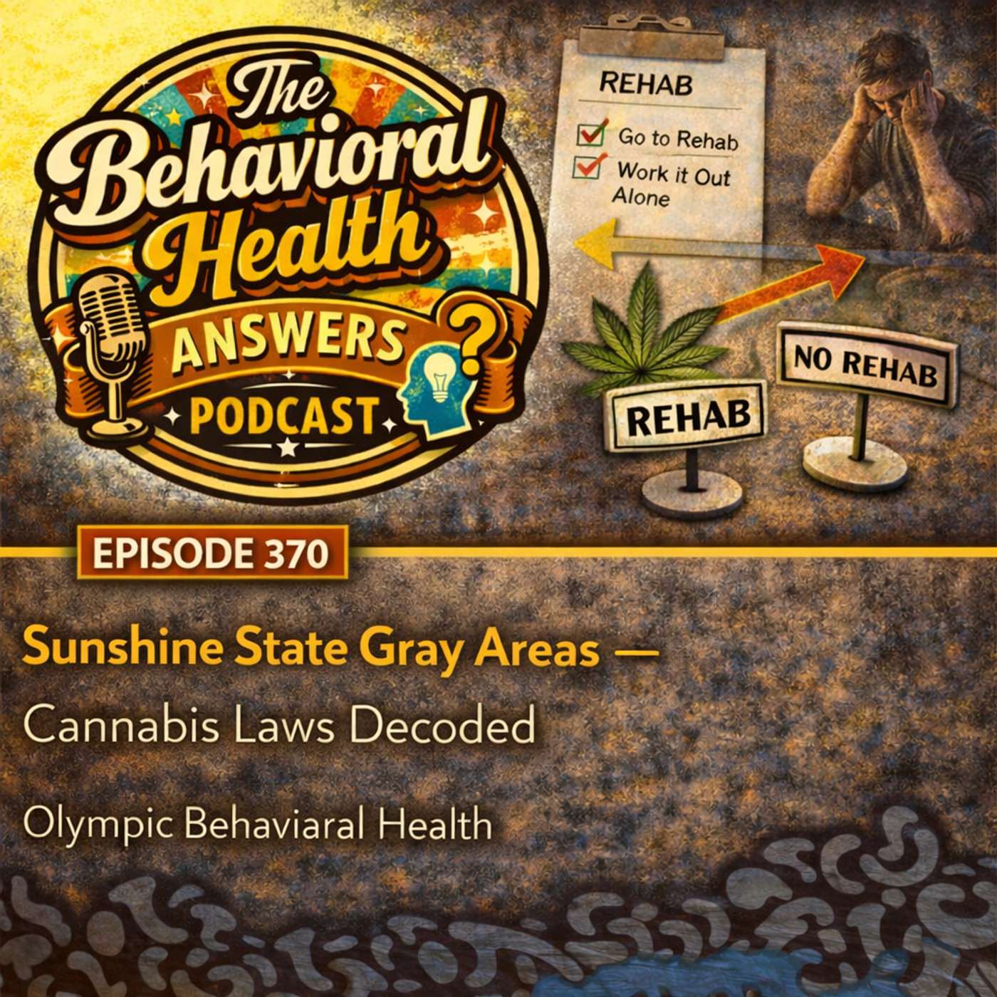Episode 370: Sunshine State Gray Areas - Cannabis Laws Decoded | Olympic Behavioral Health episode artwork