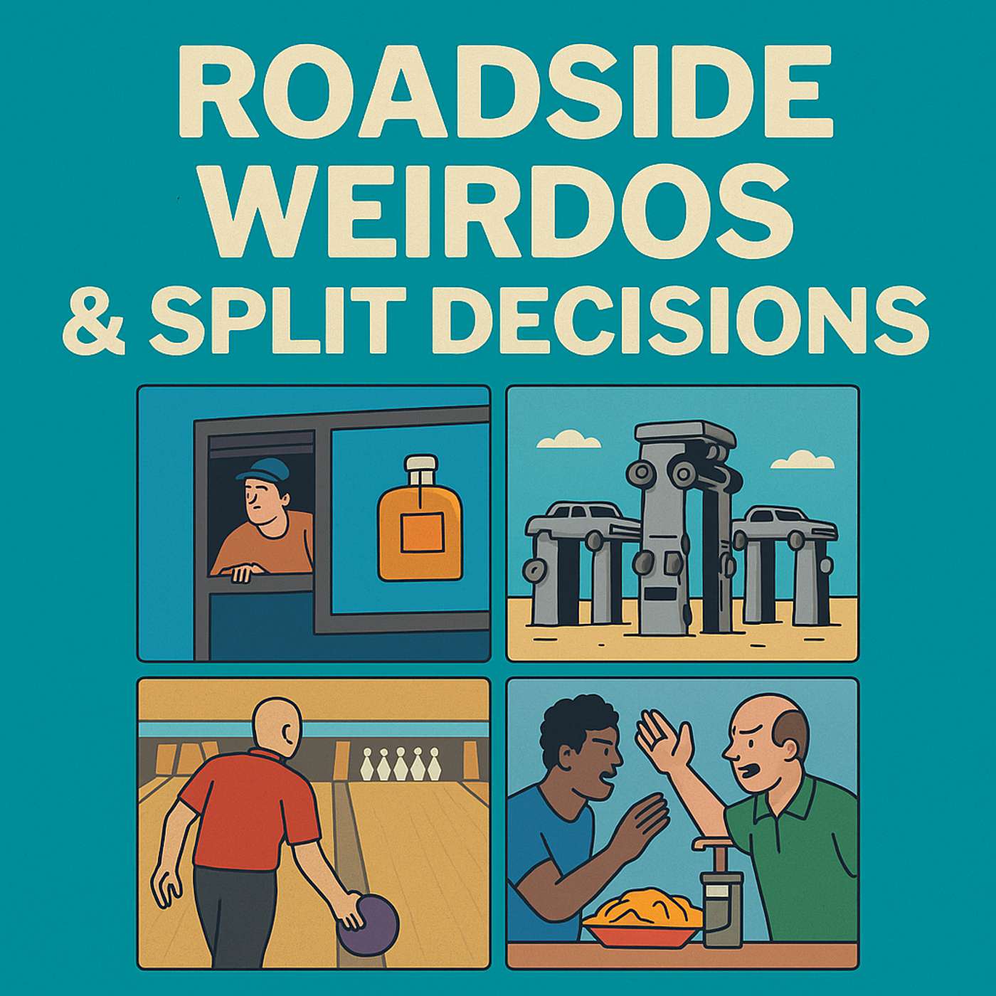 The Brothers Camper S03-08 - ROADSIDE WEIRDOS & SPLIT DECISIONS episode artwork