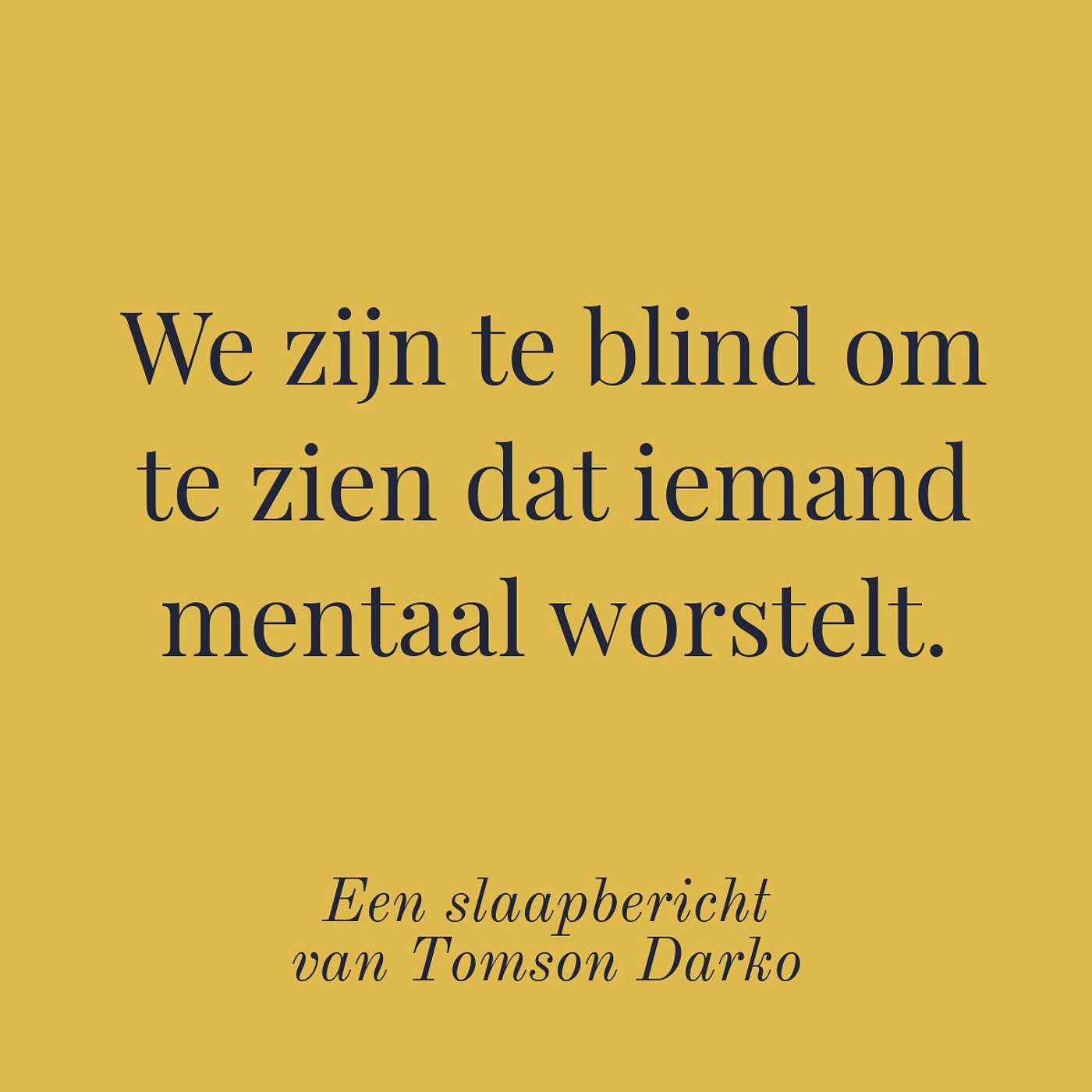 In slaap vallen met melancholie van Tomson Darko