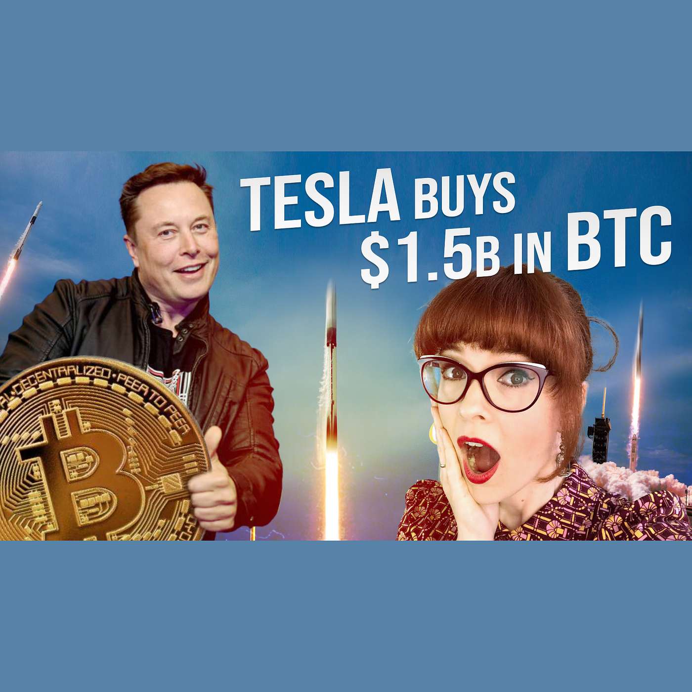 Tesla Buys $1.5 BILLION of BITCOIN: Price soars to 46k!