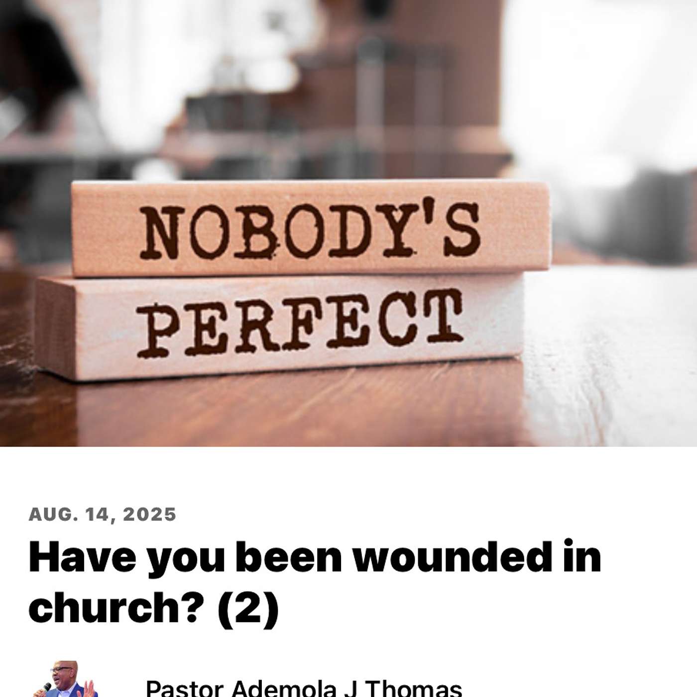 Have you been wounded in church (2) episode artwork