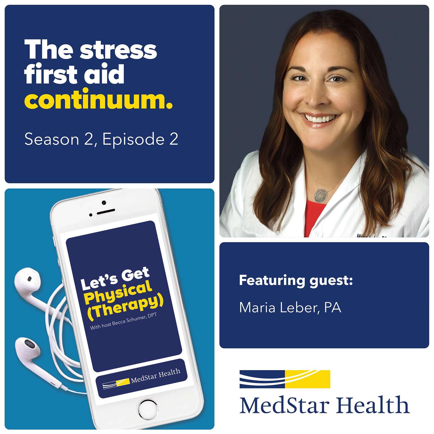 cover of episode The Stress First Aid Continuum with PA Maria Leber
