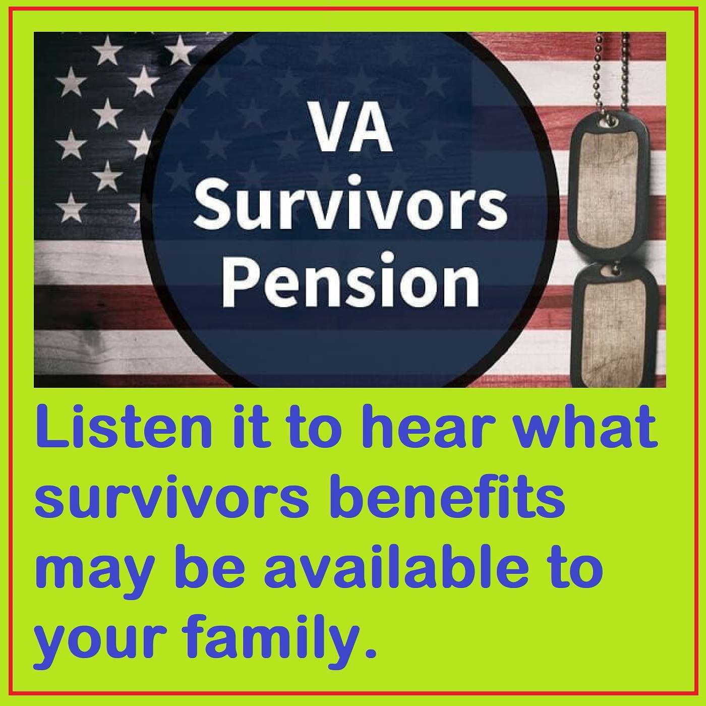 What VA pensions are available to surviving spouses or children, here are some answers.