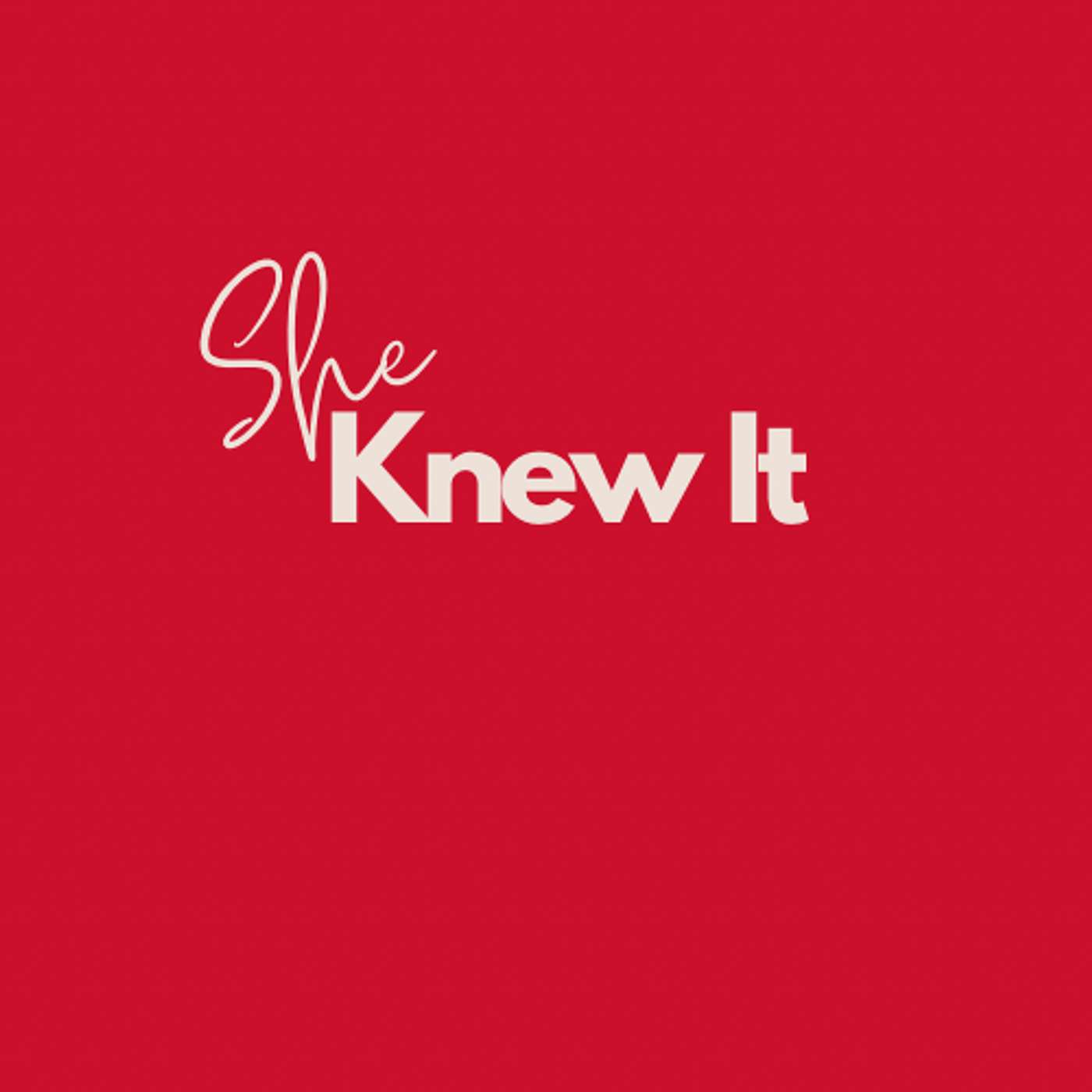 She Knew It cover art