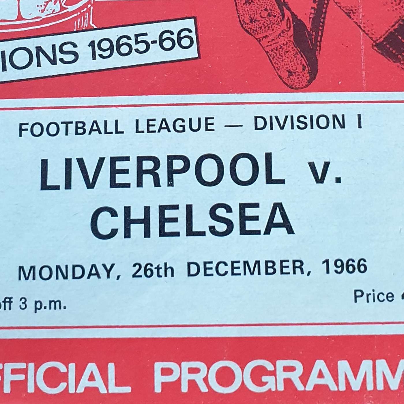 Liverpool v Chelsea 26th Dec 1966