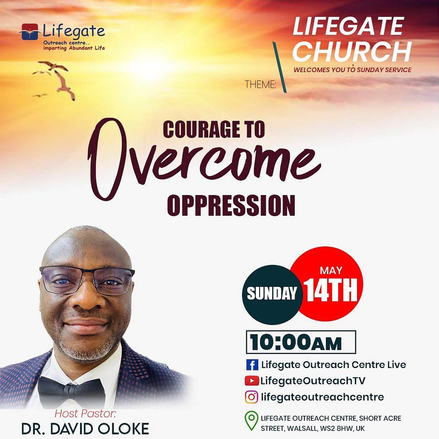 Courage to Overcome Oppression - Lifegate Church - 14.5.23 episode artwork