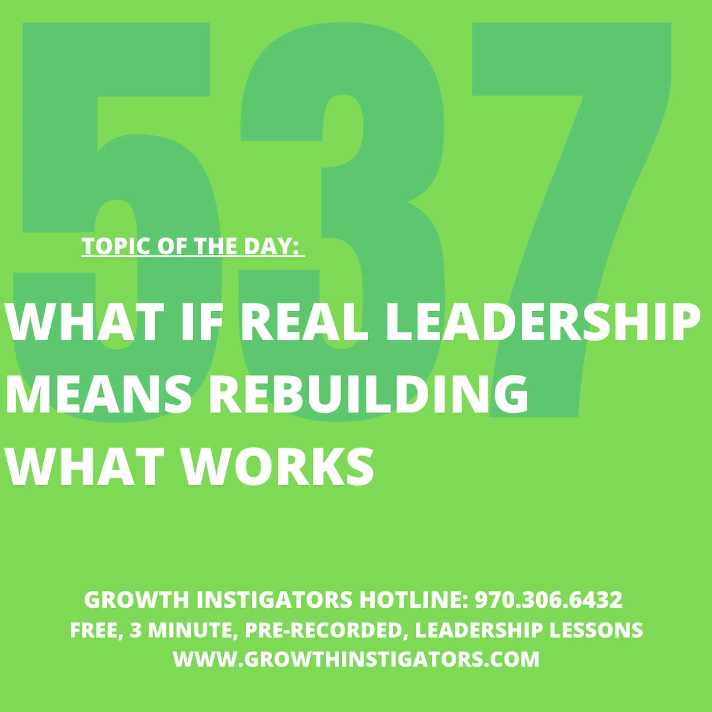 What If Real Leadership Means Rebuilding What Works episode artwork