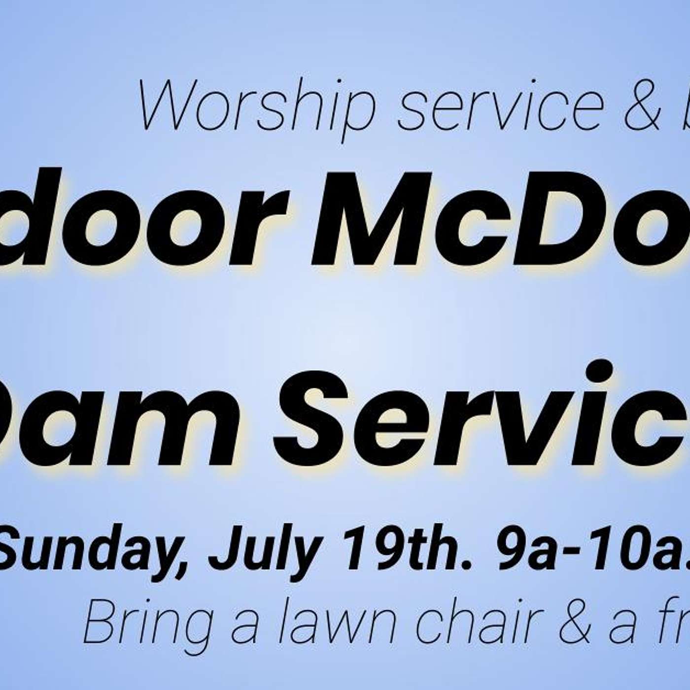 SERMON: McDowell Dam Service. Psalm 23.