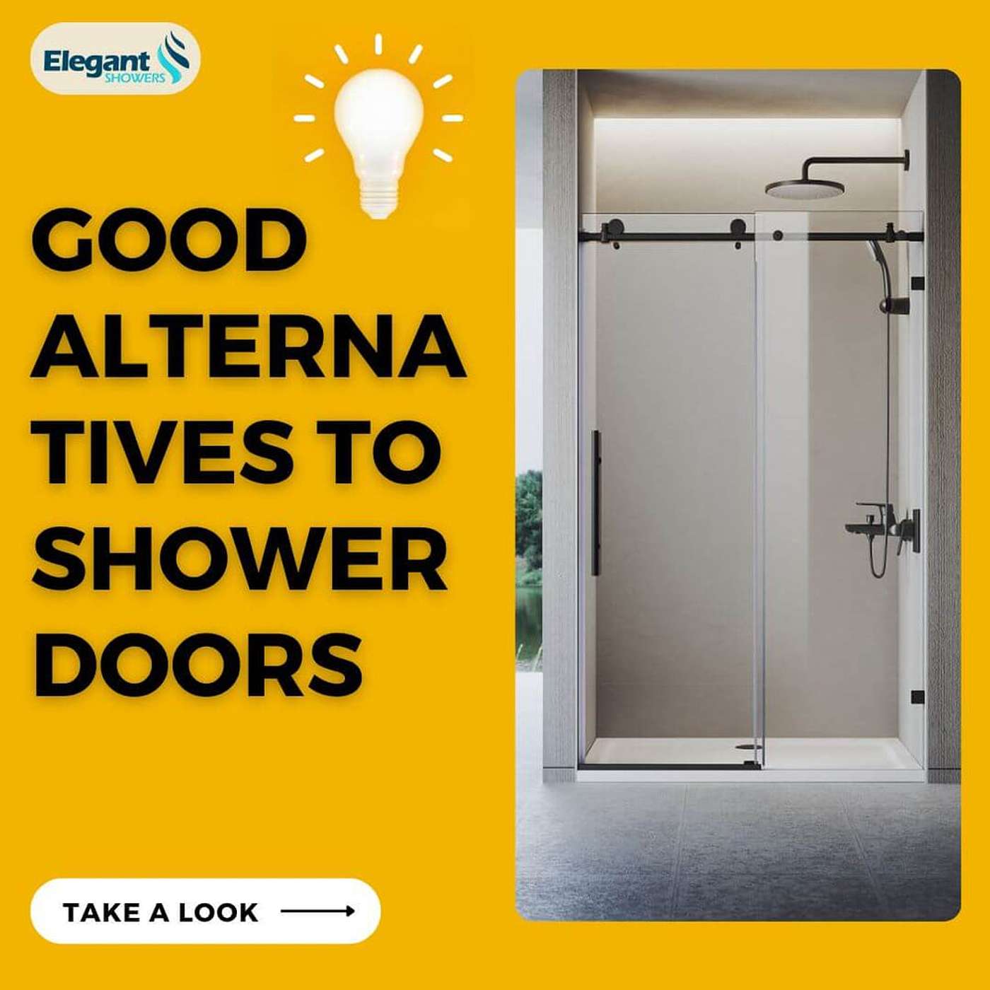 9 Good Alternatives to Shower Doors