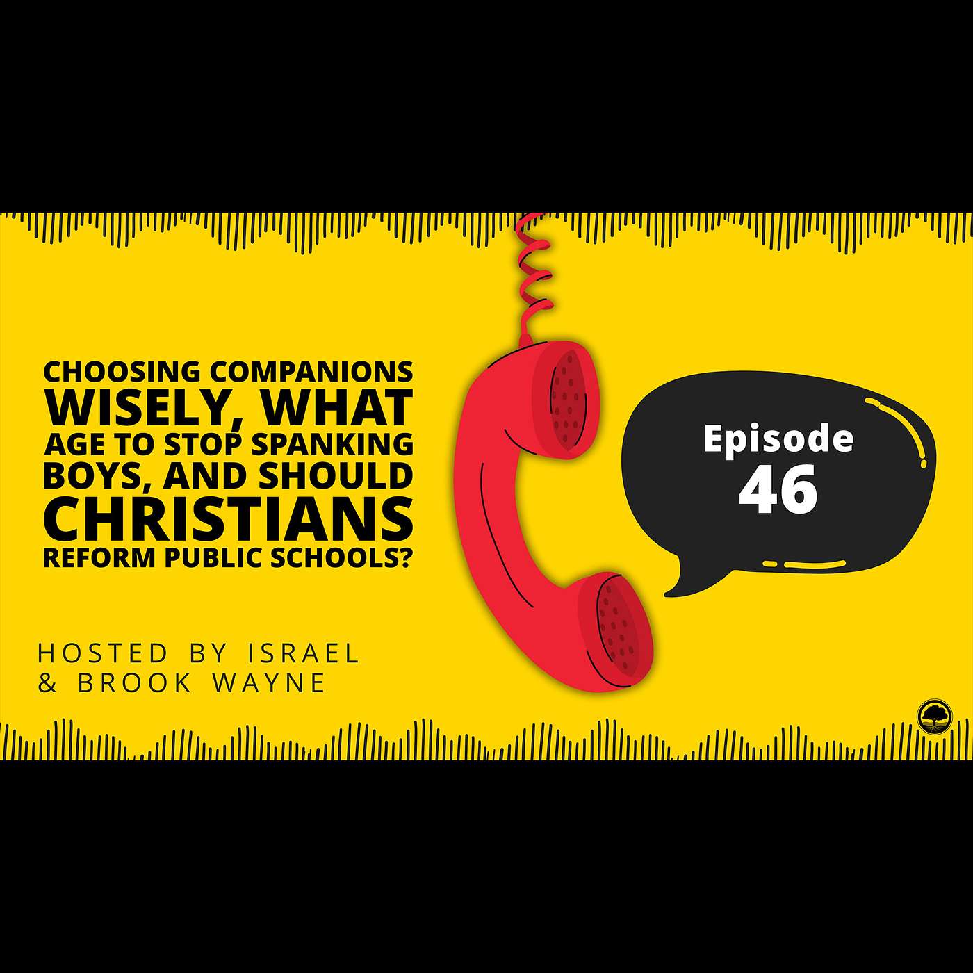 46 - Choosing Companions Wisely, What Age to Stop Spanking Boys, and Should Christians Reform Public Schools? episode artwork