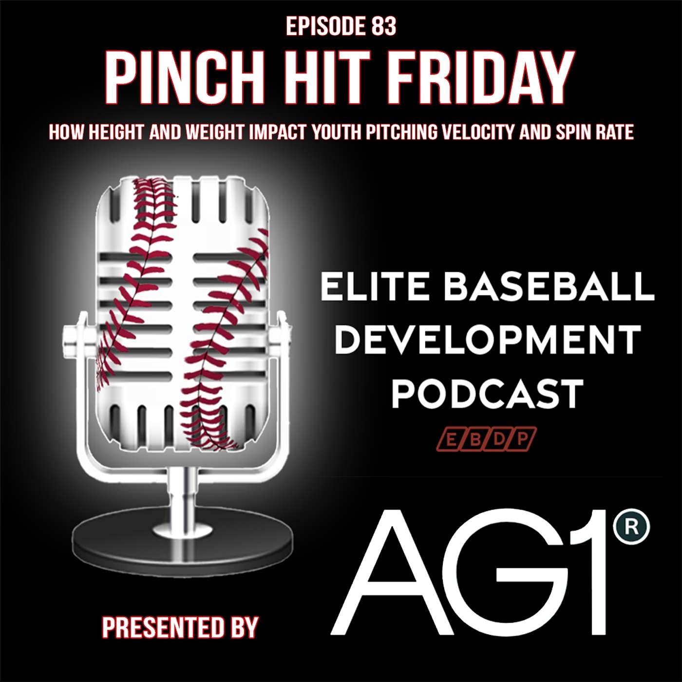 Pinch Hit Friday #83: How Height and Weight Impact Youth Pitching Velocity and Spin Rate episode artwork