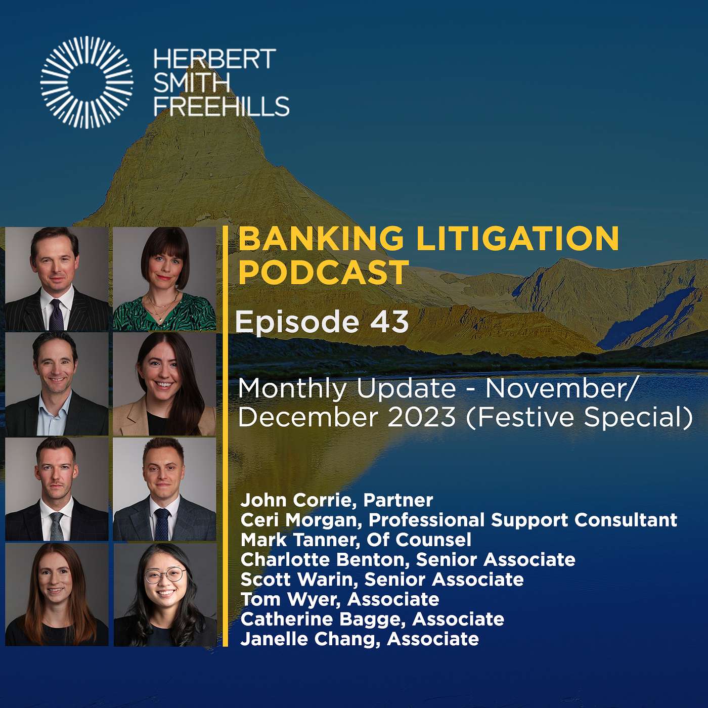 Banking Litigation Podcast Episode 43: Monthly update - November/December 2023 (Festive Special) episode artwork
