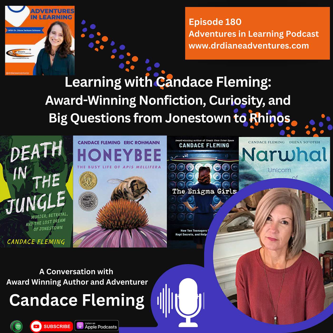 Learning with Candace Fleming: Award-Winning Nonfiction, Curiosity, and Big Questions from Jonestown to Rhinos episode artwork