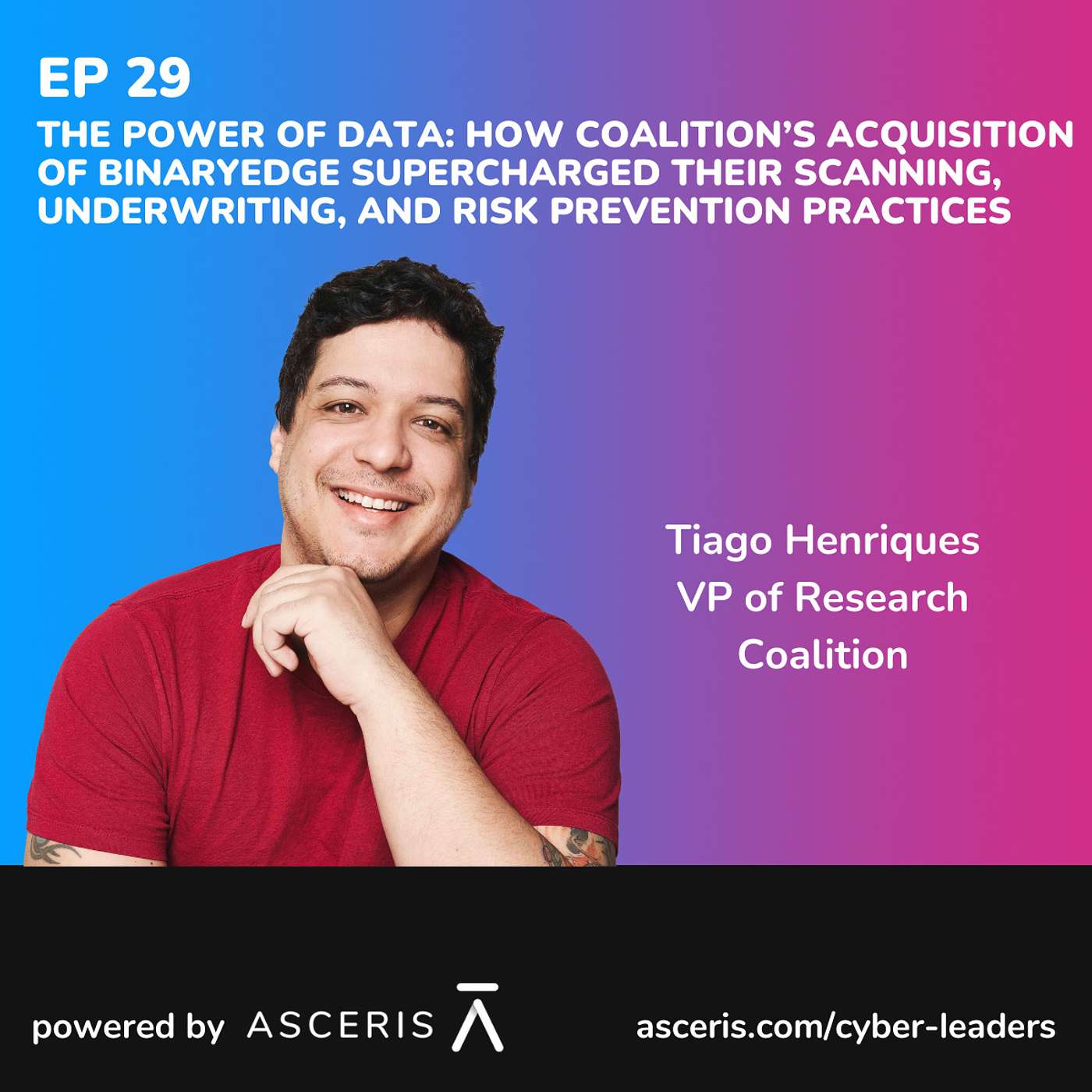 Ep. 29 - The Power of Data: How Coalition’s Acquisition of BinaryEdge Supercharged Their Scanning, Underwriting, and Risk Prevention Practices - with Tiago Henriques