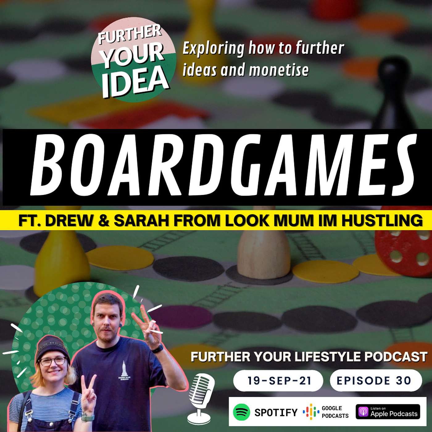 Ep.30 - Introducing "Further Your Idea" Episodes. Boardgames, with Drew & Sarah | Further Your Lifestyle Podcast