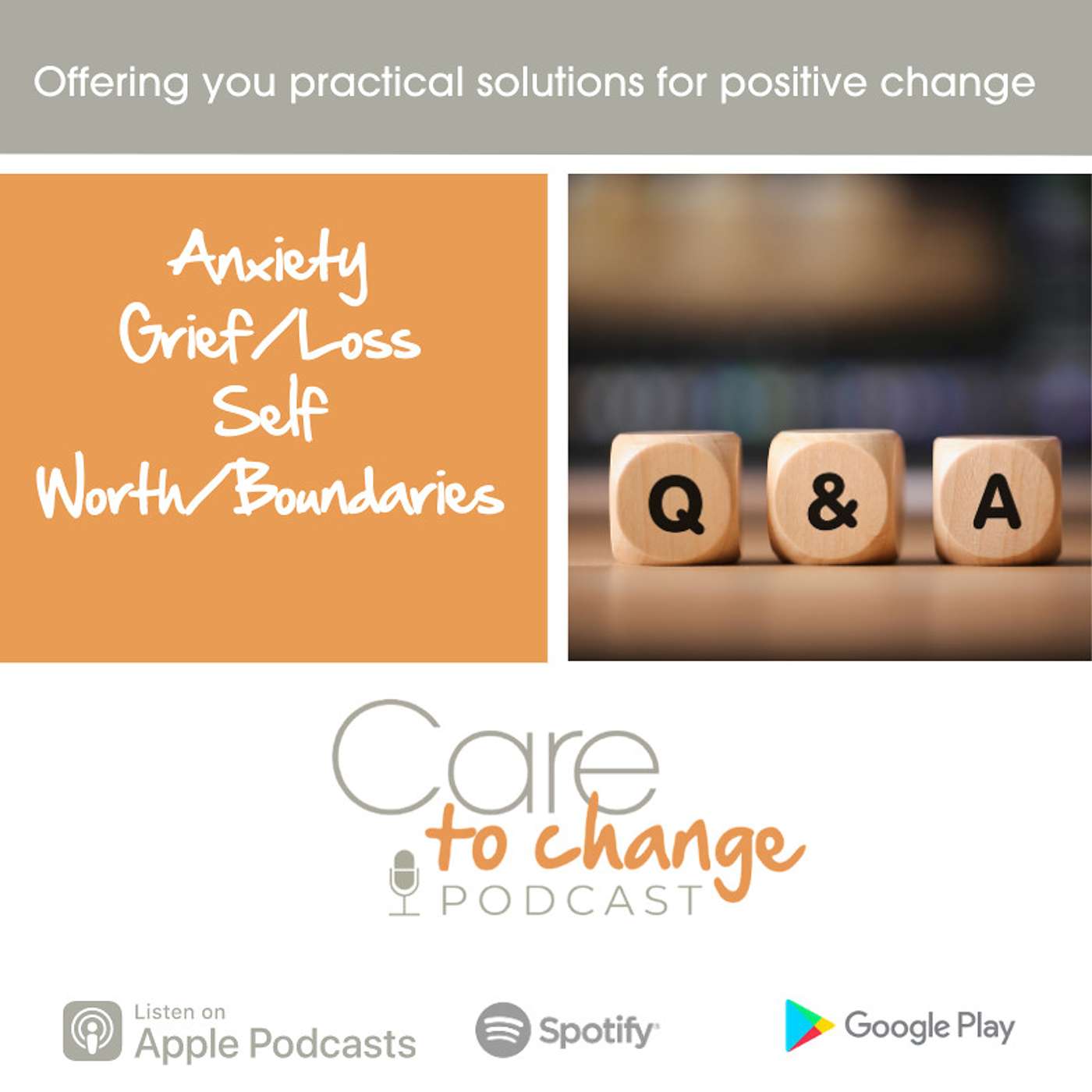 Women's series: Anxiety, Grief and Loss, Self Worth and Boundaries Q & A episode artwork