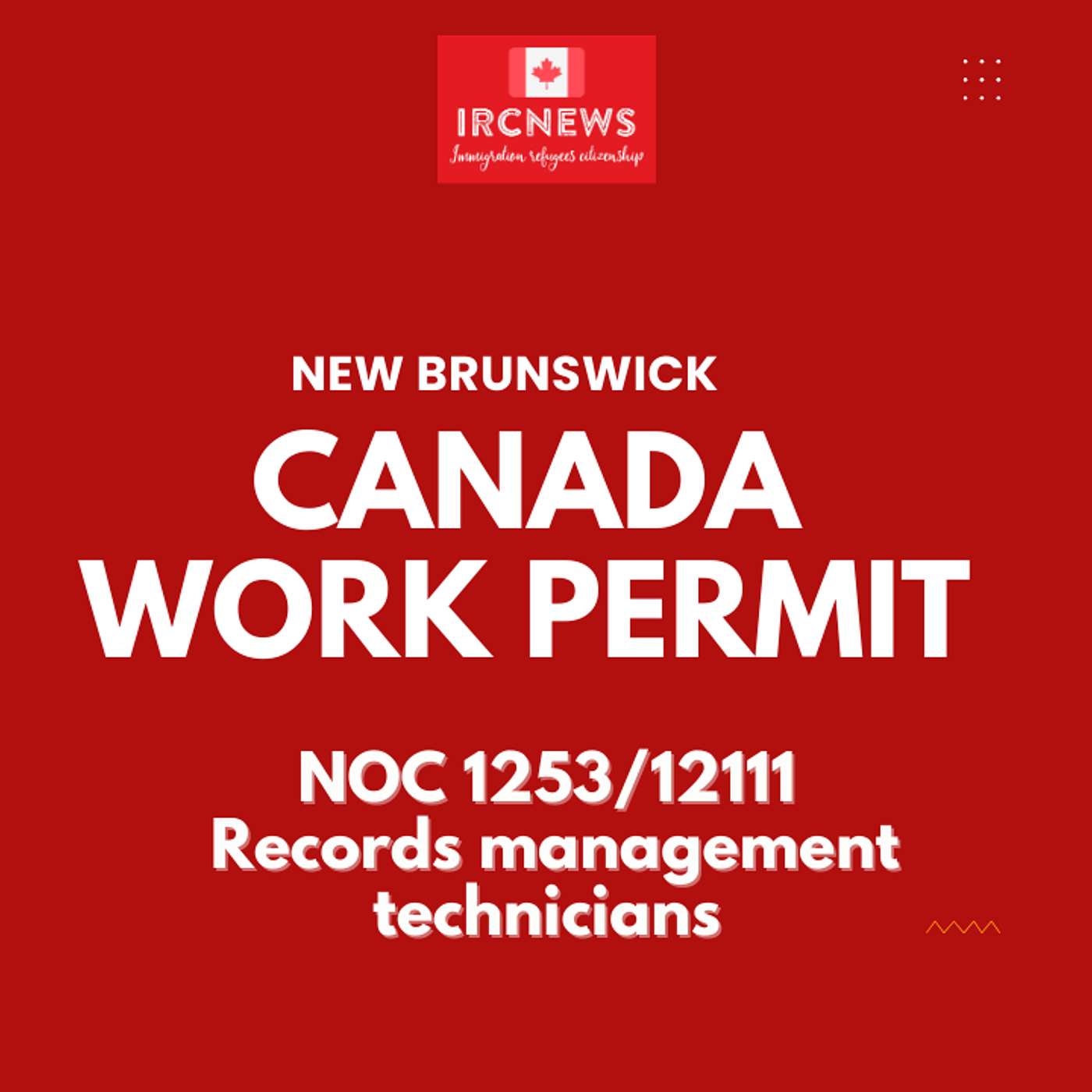 Canada Immigration New Brunswick NOC 1253/12111 Records management technicians Work Permits episode artwork