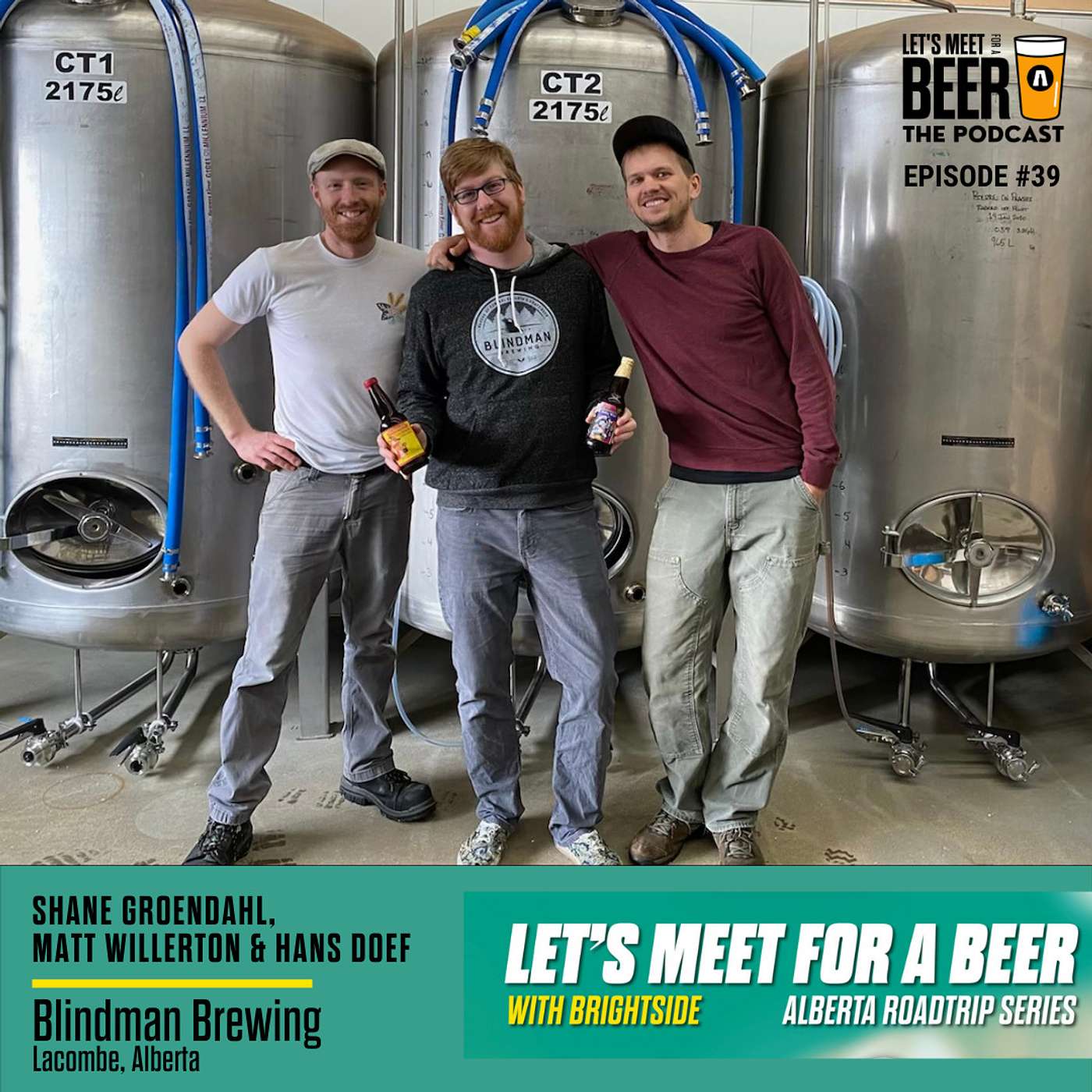 Episode 39 - Shane Groendahl, Matt Willerton & Hans Doef - Blindman Brewing, Lacombe, Alberta