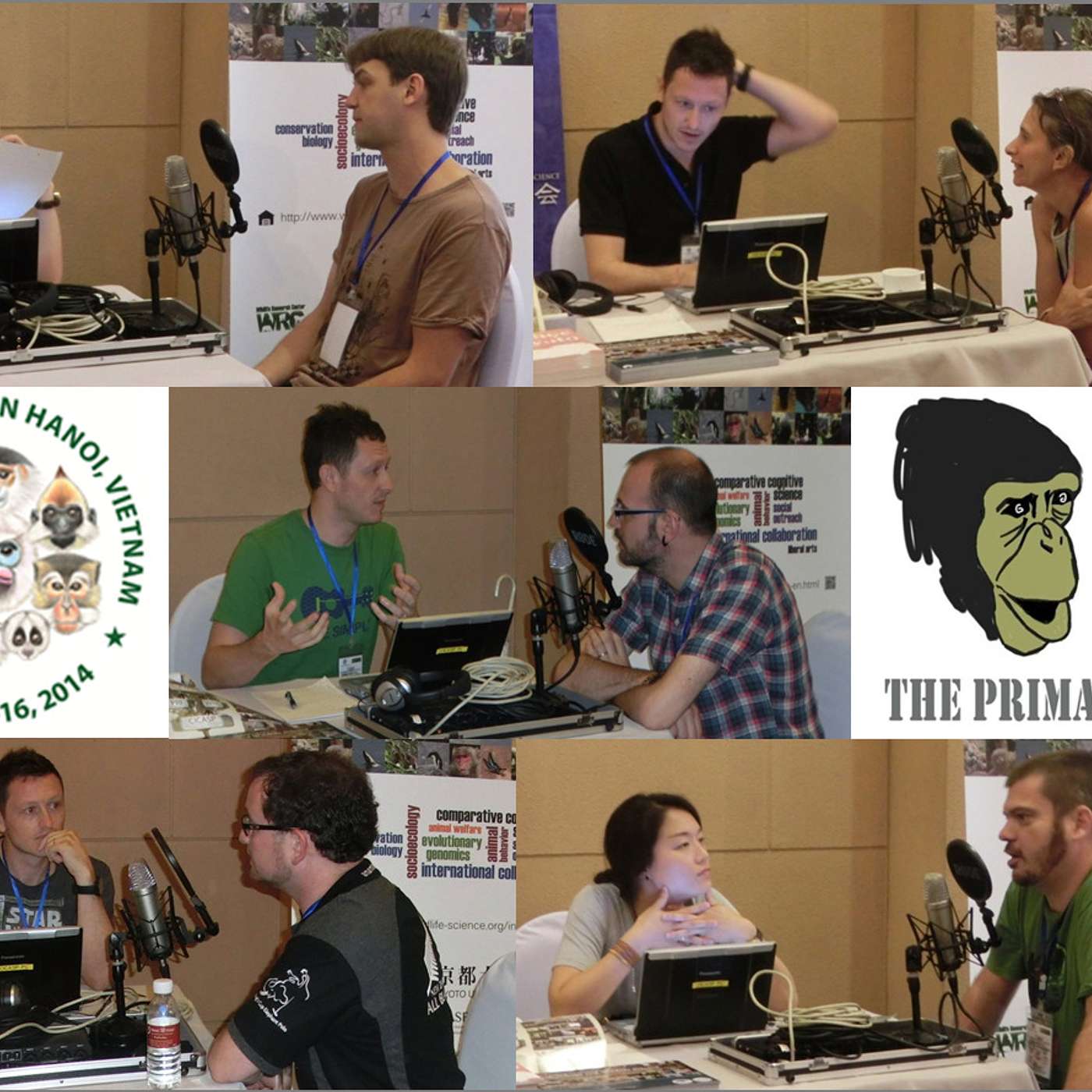 Conversations about Cognition and Information from the 25th Congress of the International Primatological Society in Hanoi, Vietnam (Social behavior and cognition theme: Cedric Sueur, Odile Petit, Nicolas Claidiere, Jorg Massen, Joshua Plotnik) episode artwork
