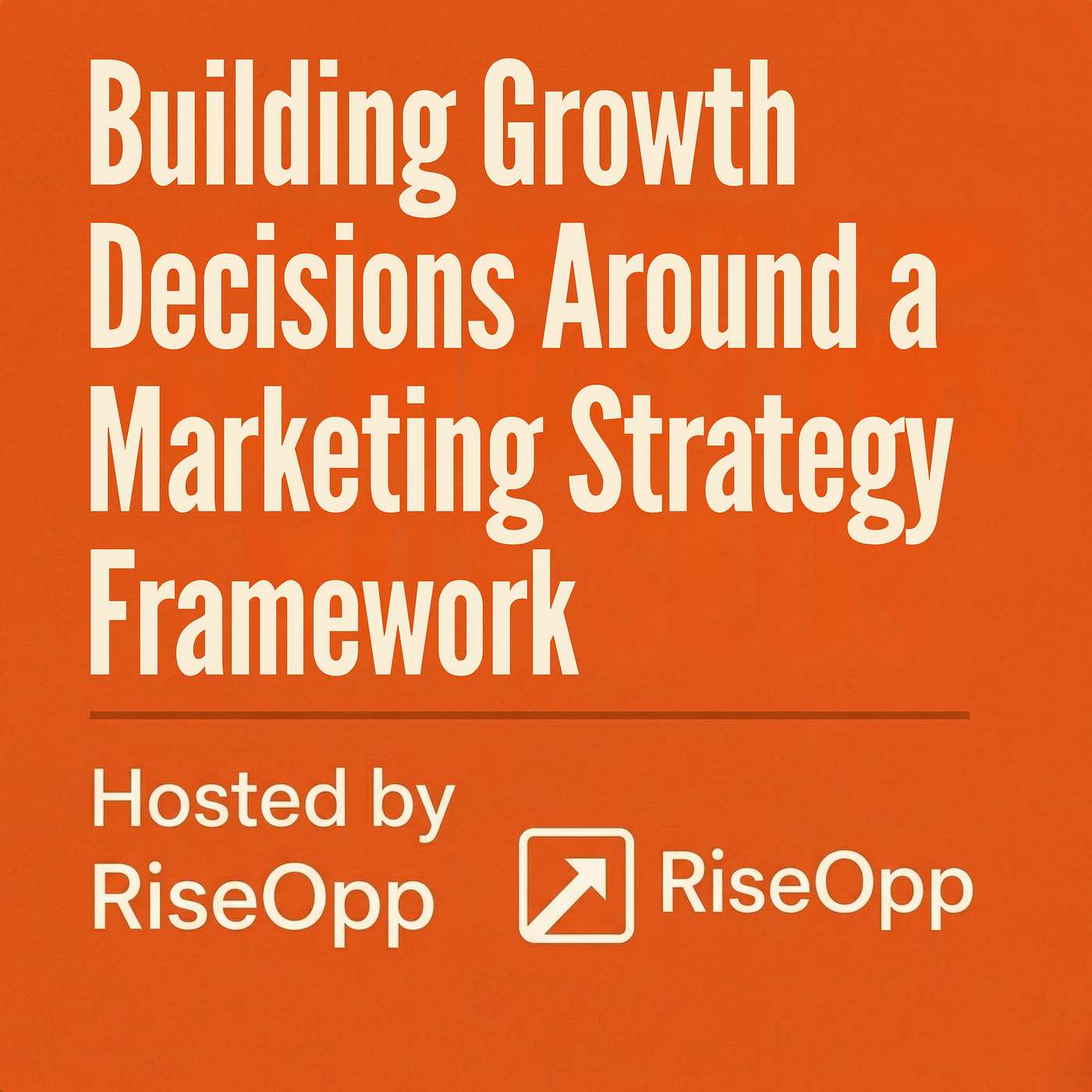 Building Growth Decisions Around a Marketing Strategy Framework | RiseOpp episode artwork
